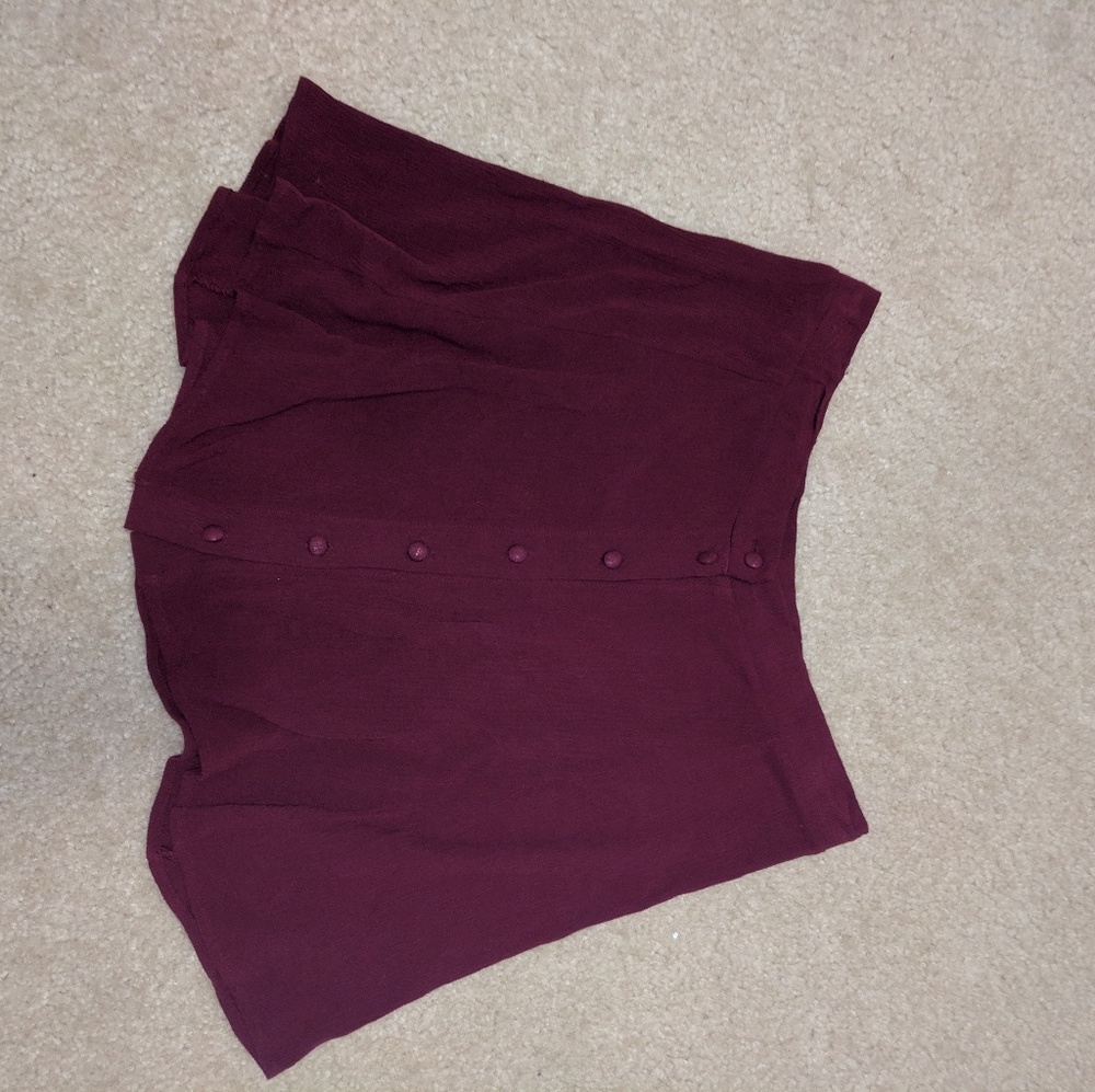 Button- up short skirt